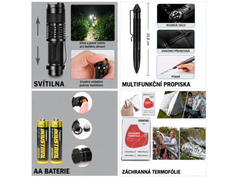 Sada na přežití "LAST RESORT" 16v1