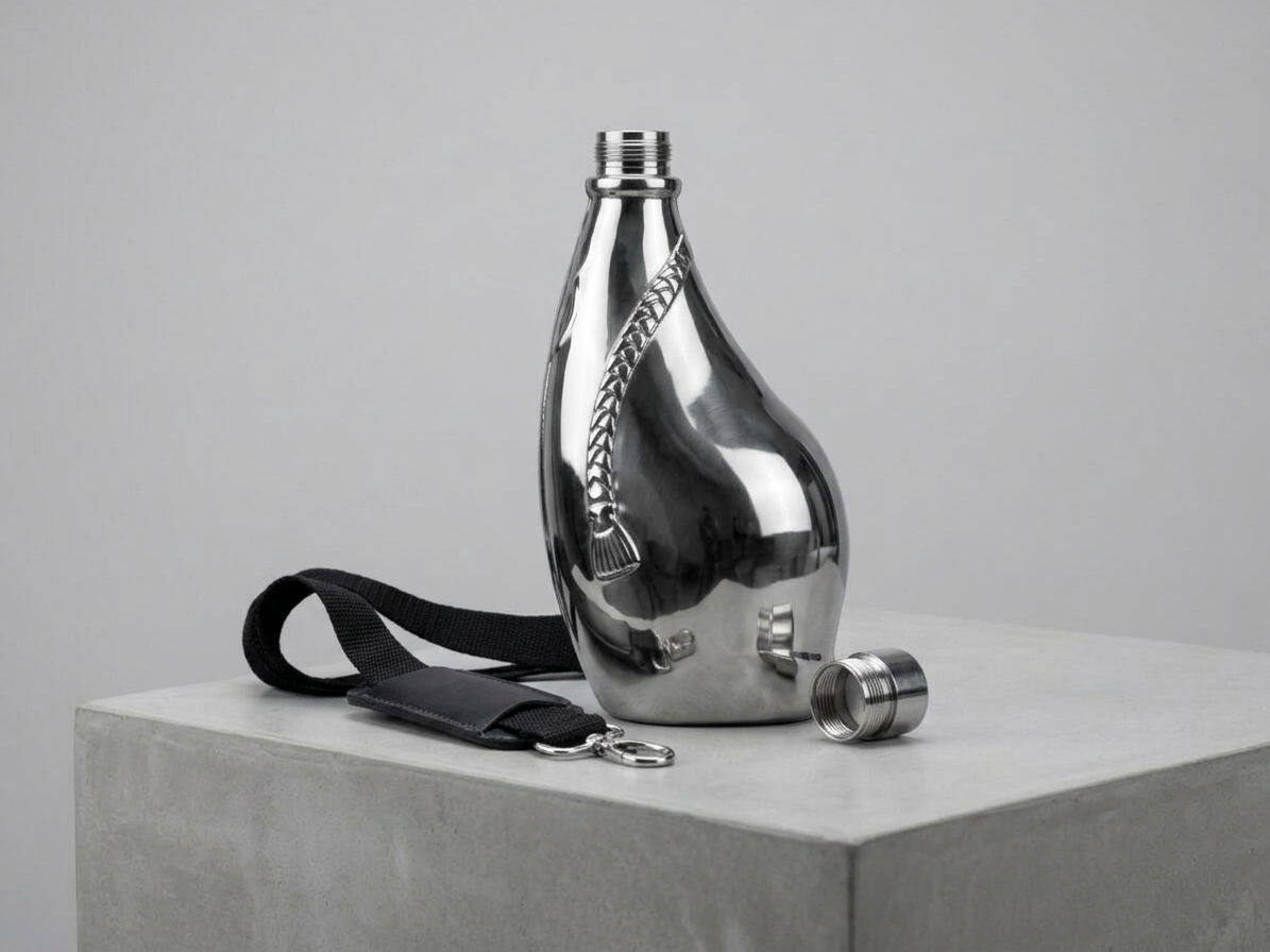 Polní láhav "HIP FLASK" - nerezová