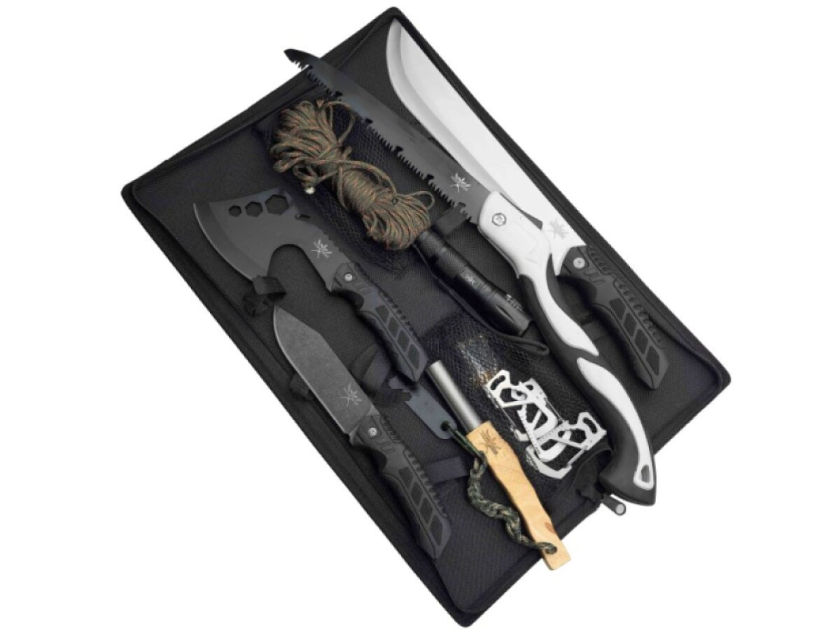 Outdoorová sada "SURVIVAL ESSENTIALS" s pouzdrem