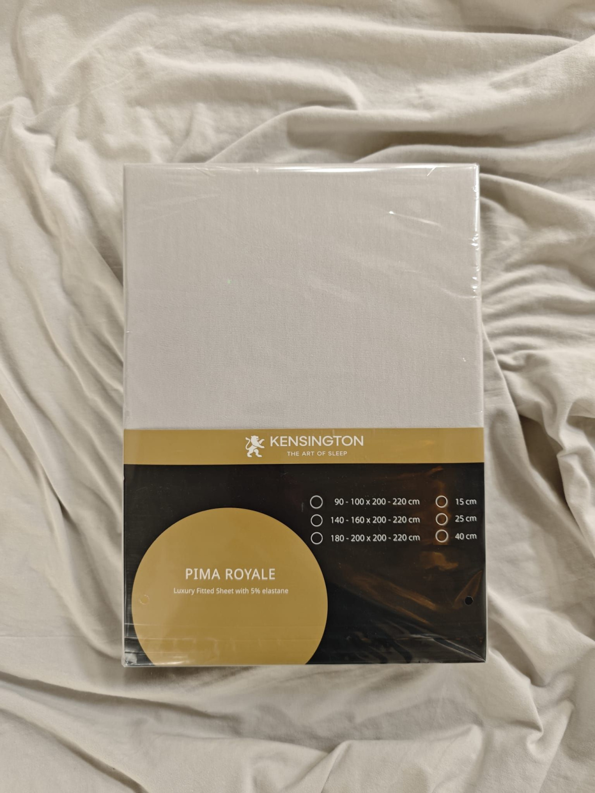 Prostěradlo Kensington PIMA Royale Sugar Cane 180-200x200x25 cm