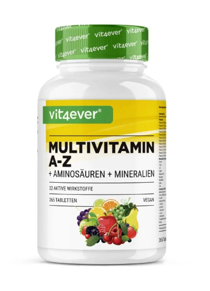 Vit4ever Multivitamin A-Z - komplex vitamínů, minerálů a aminokyselin 365 tablet