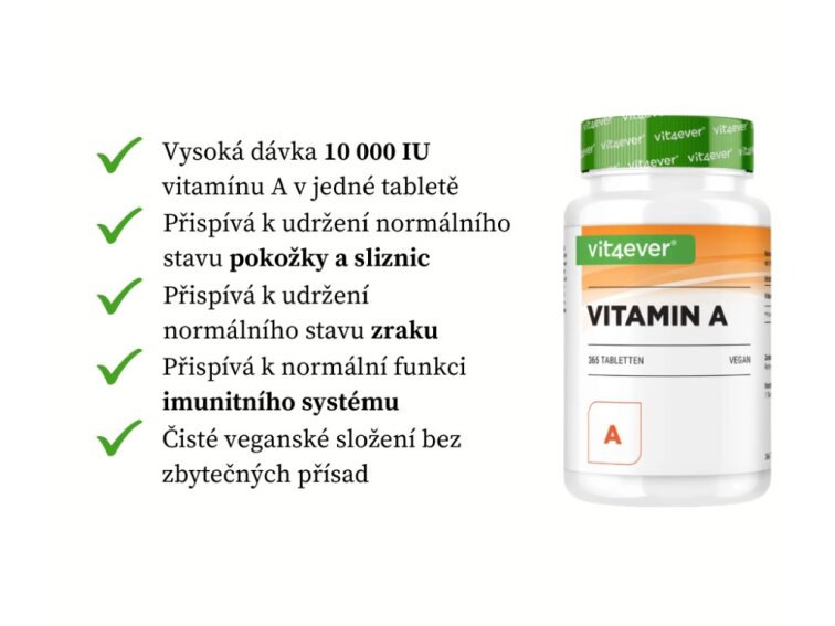 Vit4ever Vitamin A, 10 000 IU (3000 mcg), 365 tablet