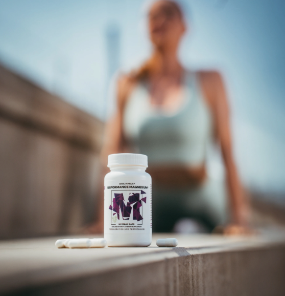 BrainMax Performance Magnesium - Hořčík Bisglycinát + Vitamín B6 1000 mg, 100 vegan kapslí