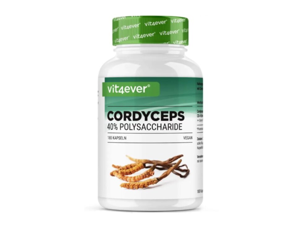 Vit4ever Cordyceps Intenso, 100% extrakt CS-4, 180 kapslí