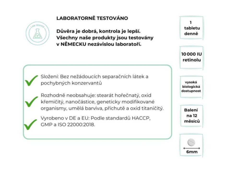 Vit4ever Vitamin A, 10 000 IU (3000 mcg), 365 tablet