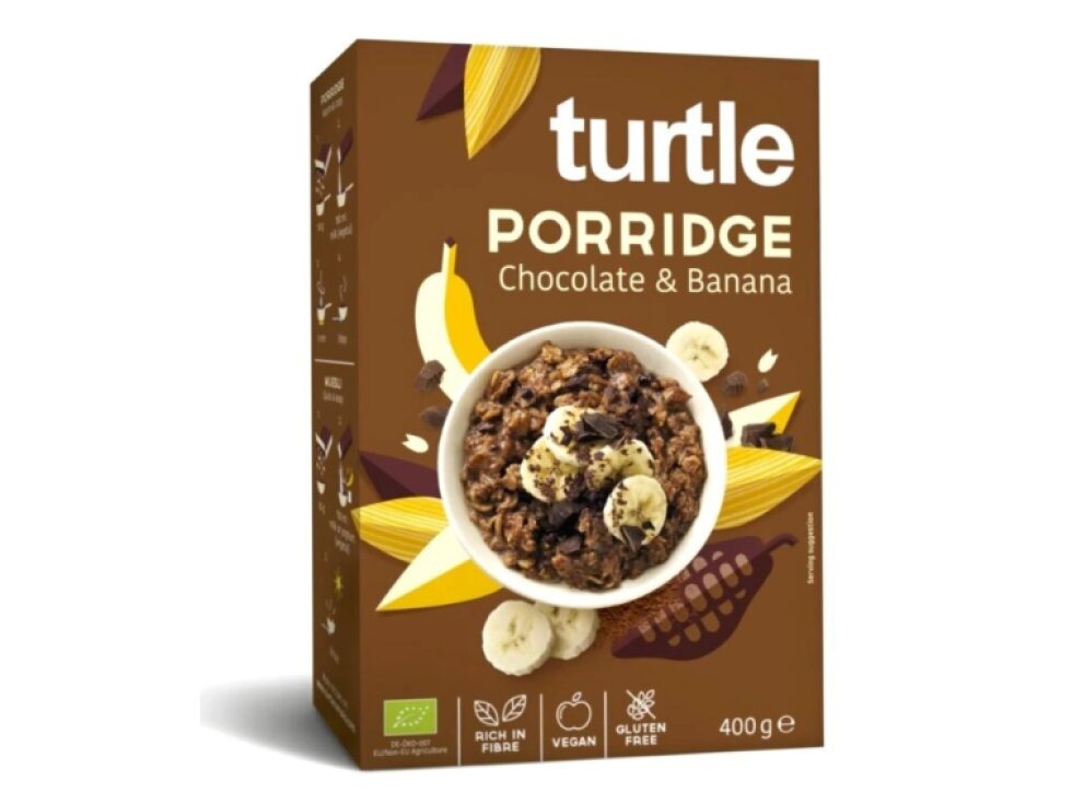 Turtle Ovesná kaše s čokoládou a banánem, 400g