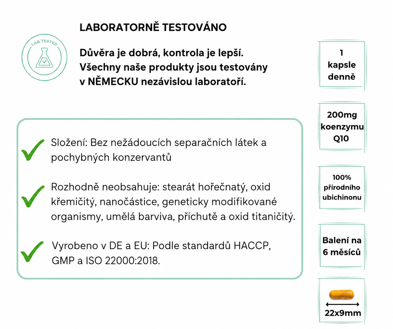 Vit4ever Koenzym Q10 - 200 mg, 180 kapslí