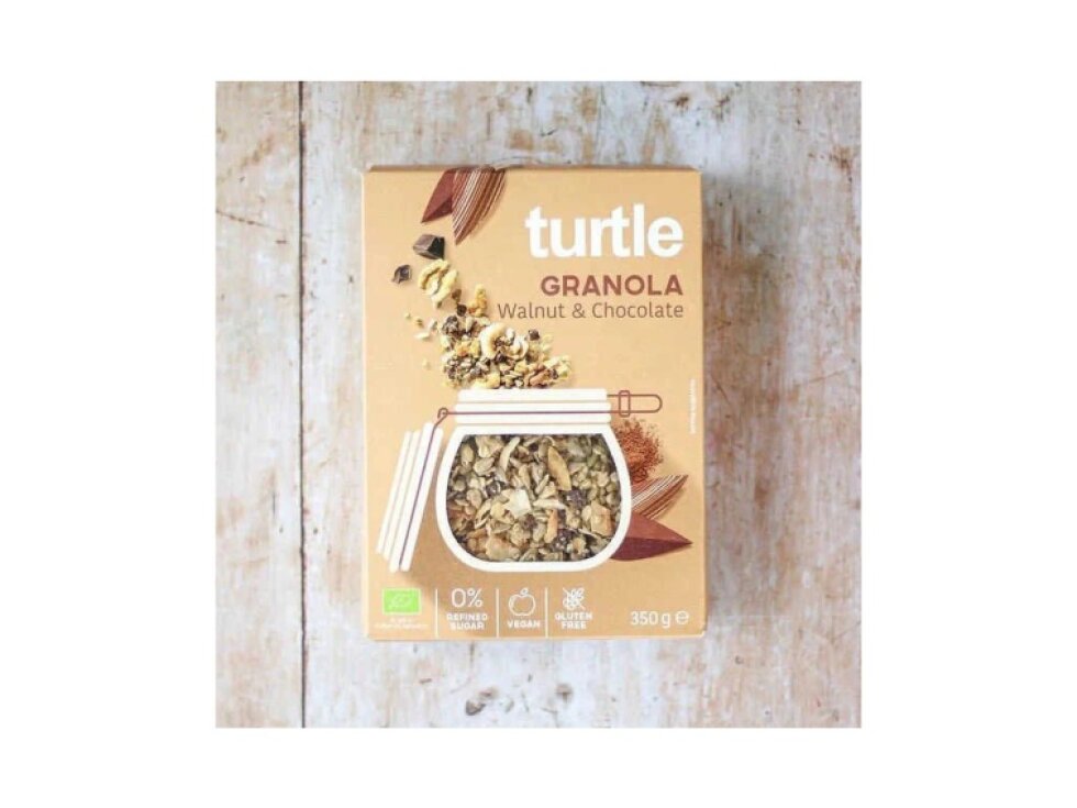 Turtle Granola s čokoládou a vlašskými ořechy, bez lepku 350g