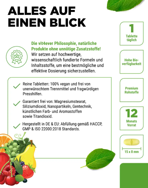 Vit4ever Multivitamin A-Z - komplex vitamínů, minerálů a aminokyselin 365 tablet