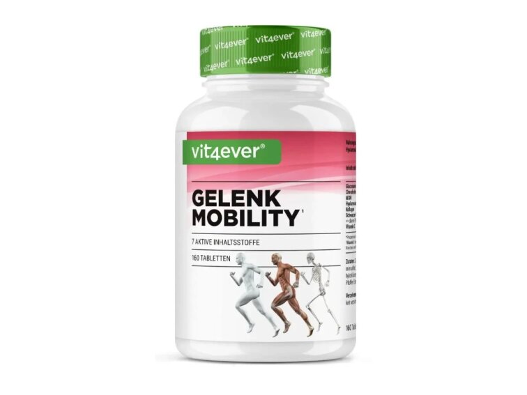 Vit4ever Gelenk Mobility, komplex na podporu kloubů, 7 aktivních složek, 160 tablet