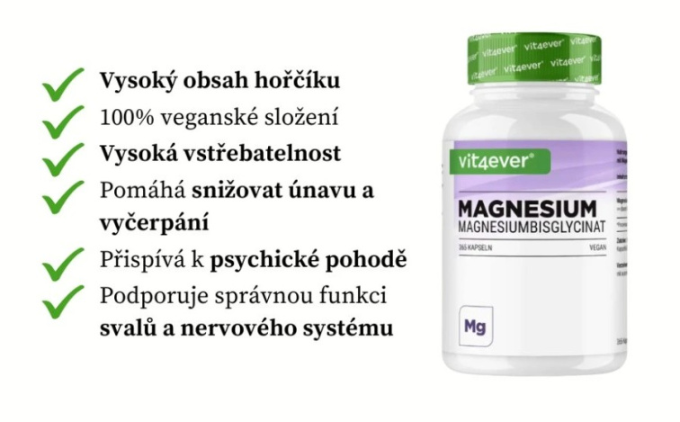 Vit4ever Magnesium Bisglycinat, 155 mg