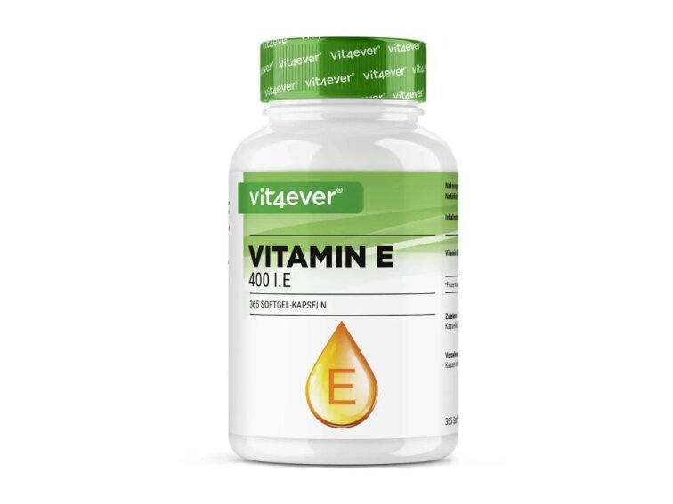 Vit4ever Vitamin E 400 IU - 365 gelových kapslí