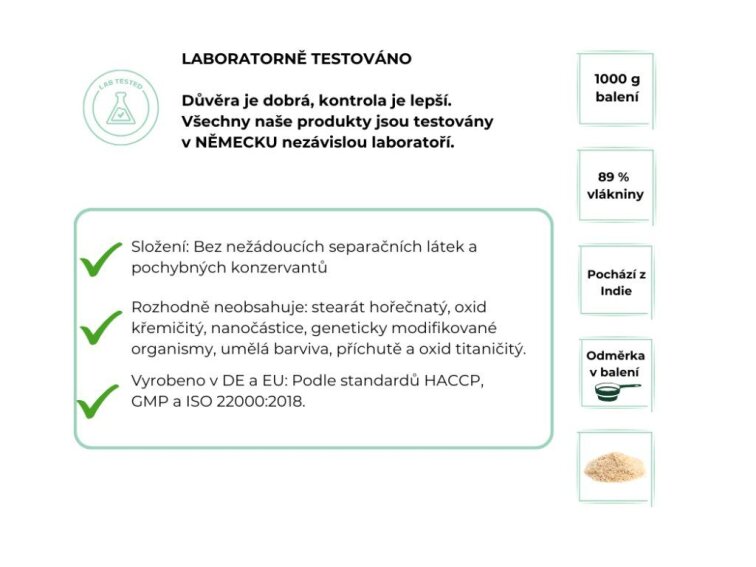 Vit4ever Psyllium, rozpustná vláknina, 1100 g