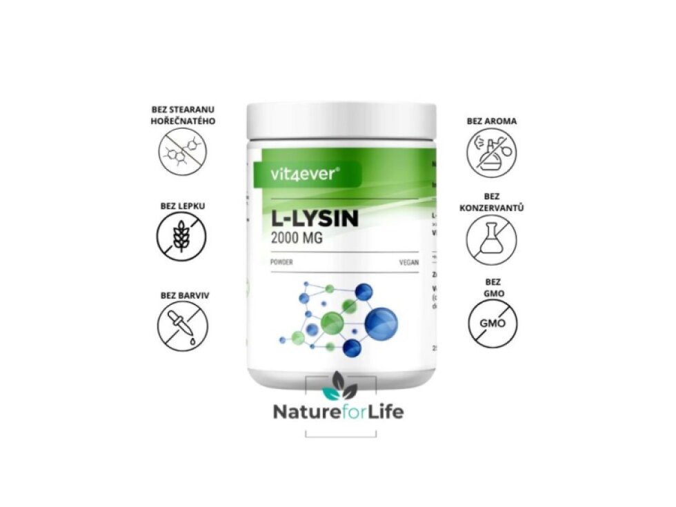Vit4ever L-Lysin HCL prášek, 500 g