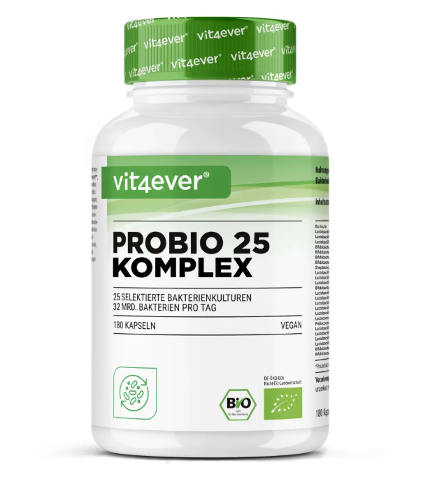 Vit4ever Probio 25 complex, probiotika 27 miliard střevních bakterií, 180 kapslí