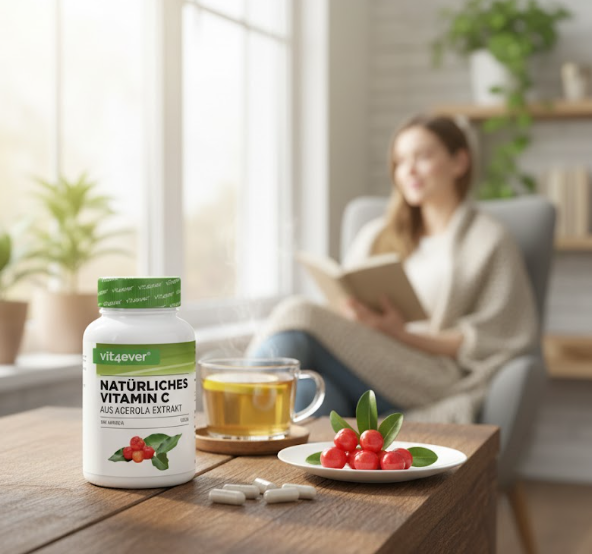 Vit4ever Acerola extrakt, prírodný vitamín C, 330 mg, 365 kapsúl
