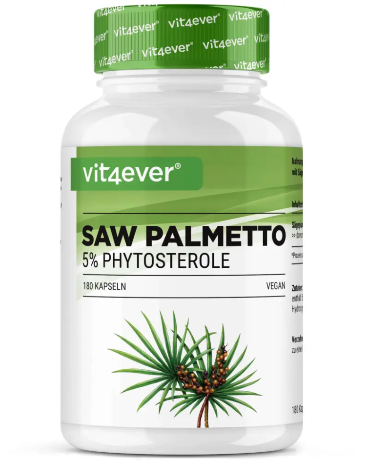 Vit4ever Saw Palmetto extrakt, 180 kapslí