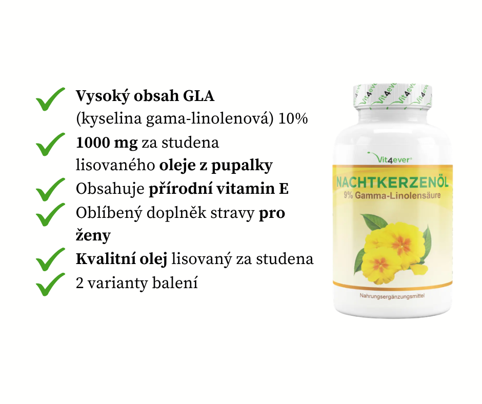 Vit4ever Pupalkový olej, 1000 mg