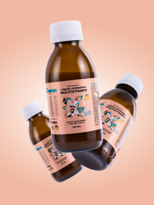 BrainMax KIDS Liquid Liposomal Multivitamin, Mango, 150 ml