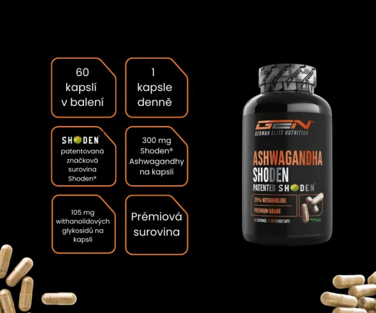 GEN Ashwagandha Shoden - 60 kapslí