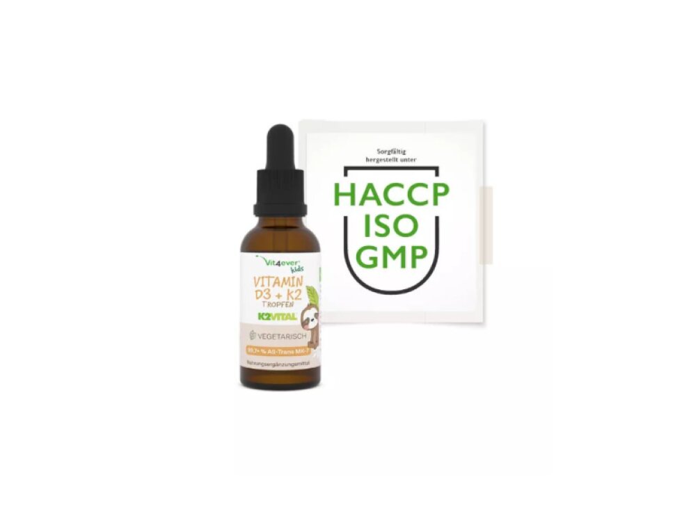 Vit4ever Vitamin D3 + K2 pro DĚTI - kapky 10ml