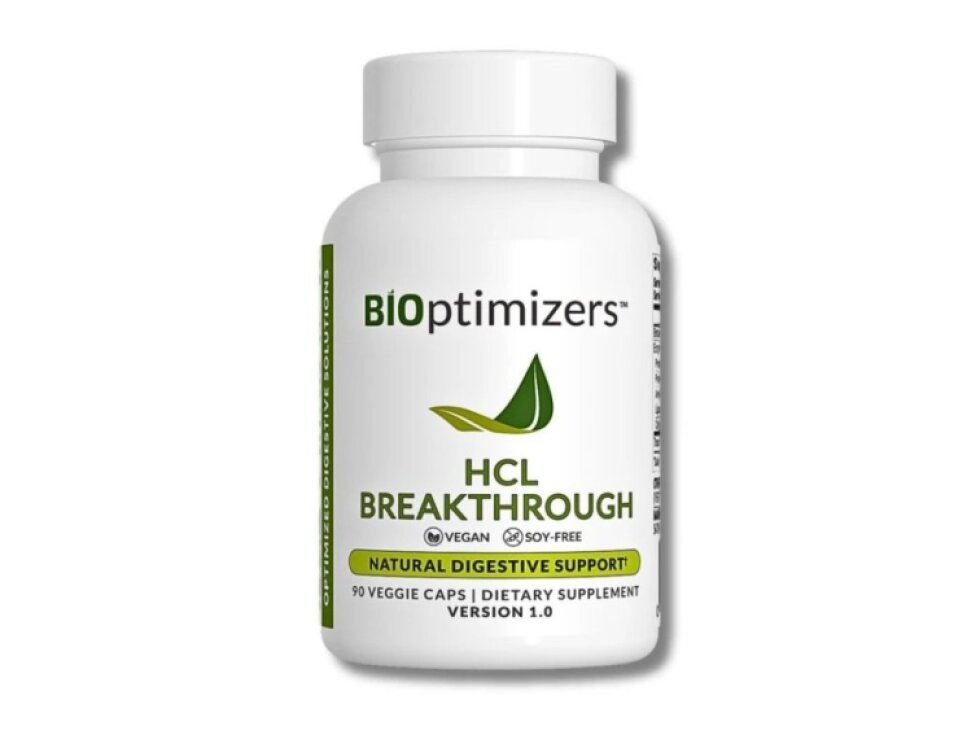 BiOptimizers HCL Breakthrough - tráviace enzýmy pre rovnováhu žalúdočných kyselín a zdravé trávenie (90 kapsúl)