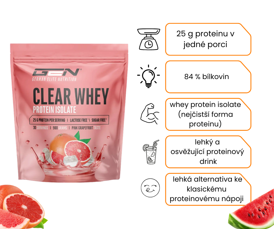 GEN Clear Whey Protein Isolate 900 g