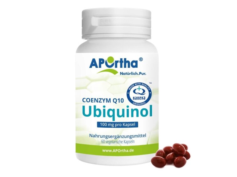 Aportha Koenzym Q10 Kaneka Ubiquinol™ 100 mg, 60 kapslí