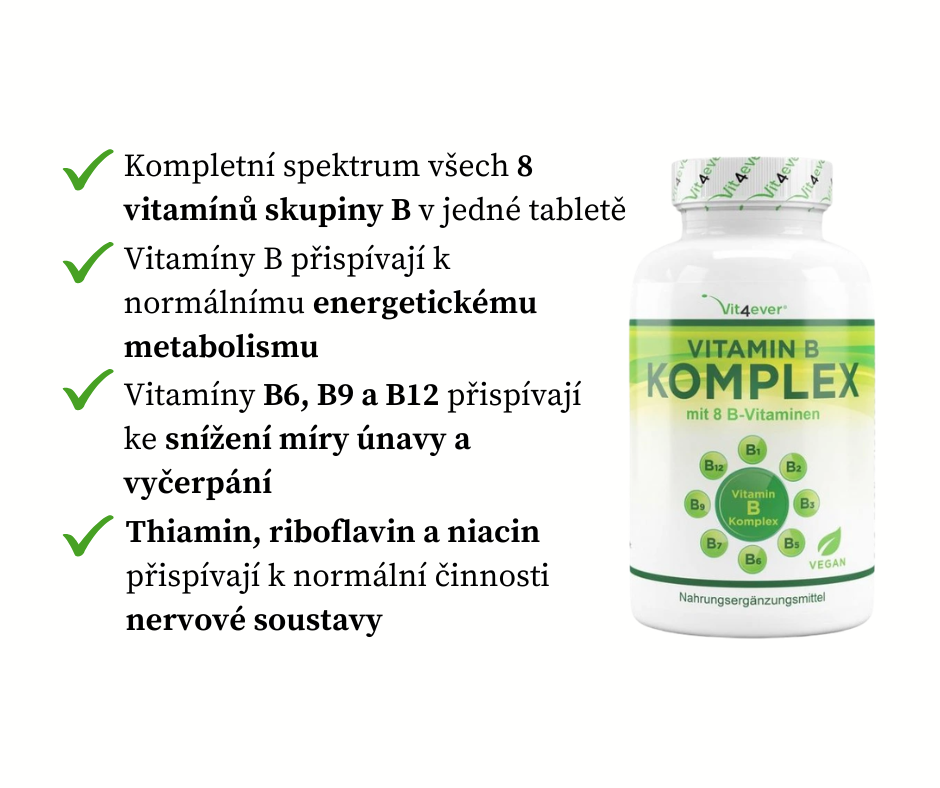 Vit4ever Vitamín B komplex, 365 tablet