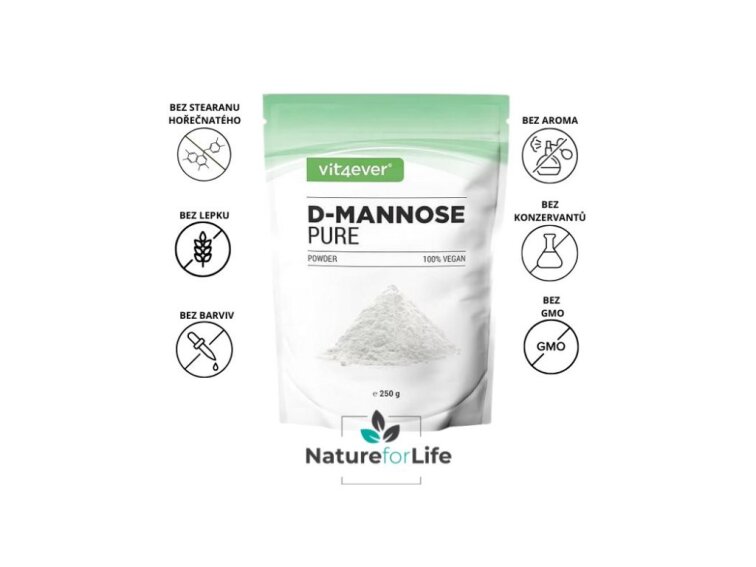 Vit4ever D-Mannose - Manóza prášek, 250 g