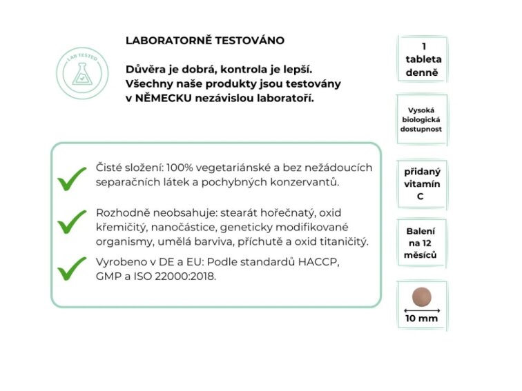 Vit4ever Železo + vitamín C, bisglycinát železnatý, 365 tablet