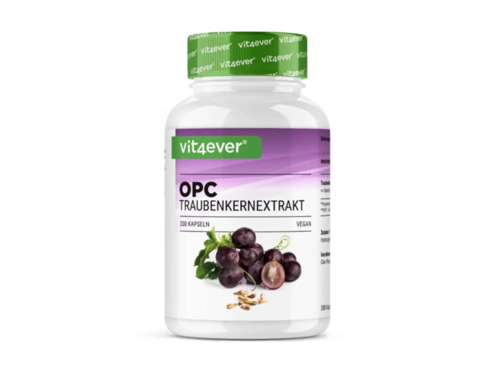 Vit4ever OPC Pure, extrakt z hroznových jadierok 500 mg, 300 kapsúl