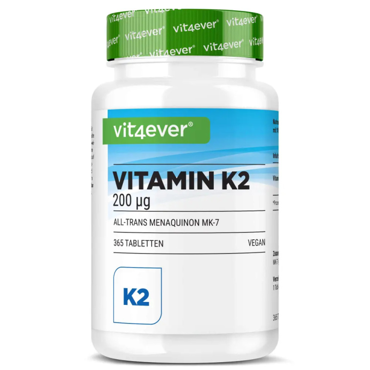 Vit4ever Vitamin K2 MK-7 100 mcg, Premium K2 od K2VITAL®, 365 kapslí