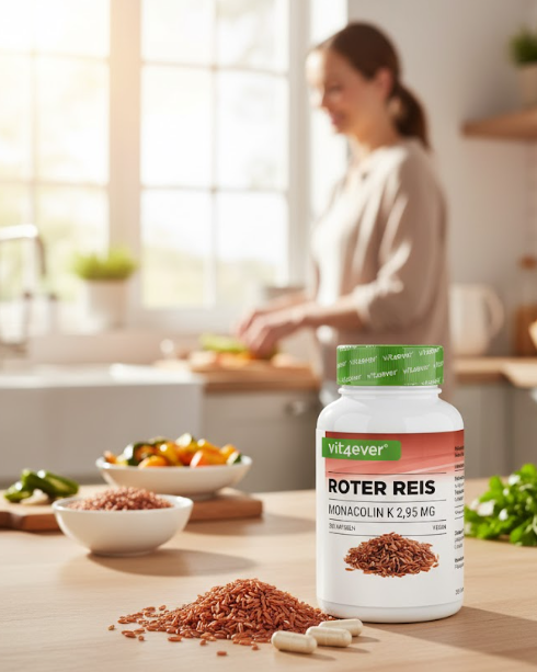 Vit4ever Extrakt z červenej ryže - 2,95 mg monakolínu K, 365 kapsúl