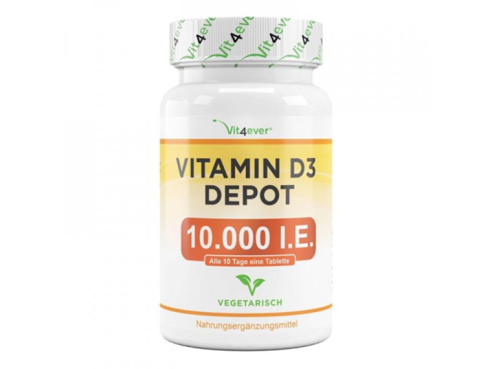Vit4ever Vitamin D3 Depot 10 000 IU (250 mcg), 365 tablet