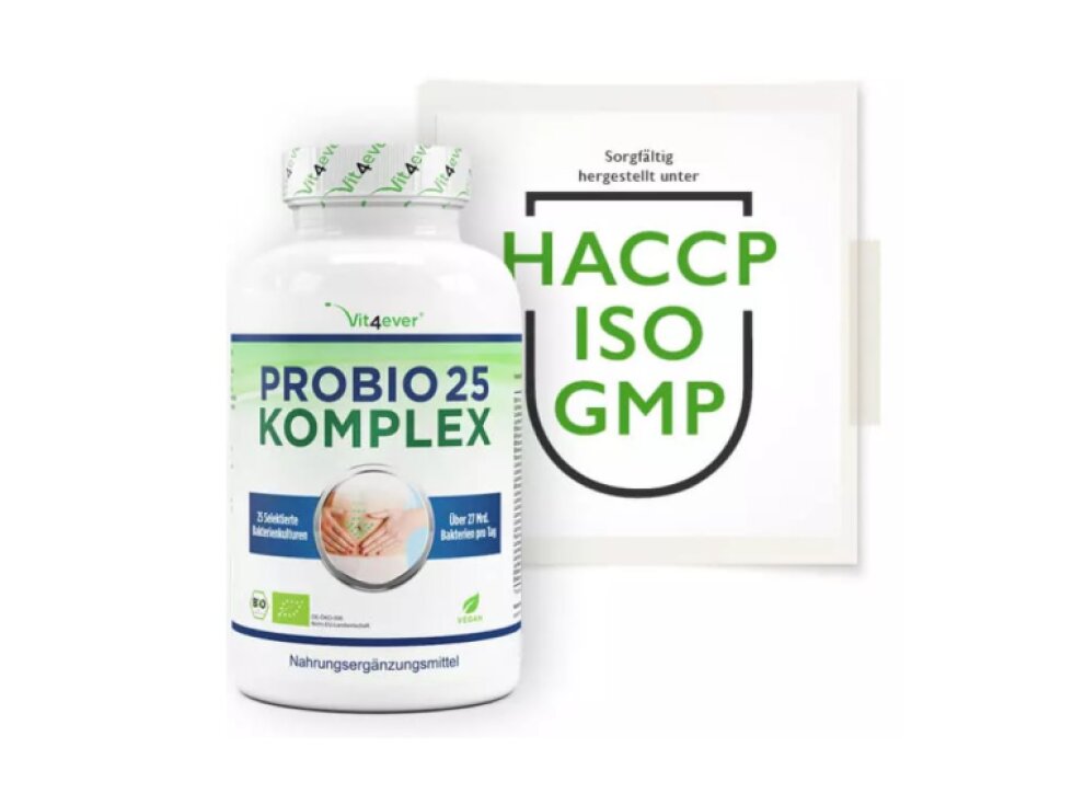Vit4ever Probio 25 complex, probiotika 27 miliard střevních bakterií, 180 kapslí