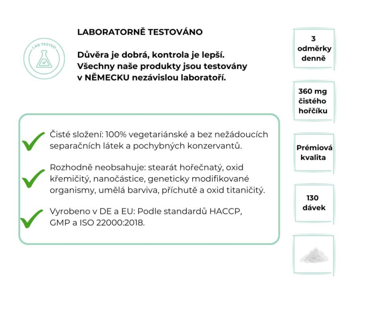 Vit4ever Magnesium Pure, 100% Hydrogencitrát hořečnatý, Hořčík 600 g