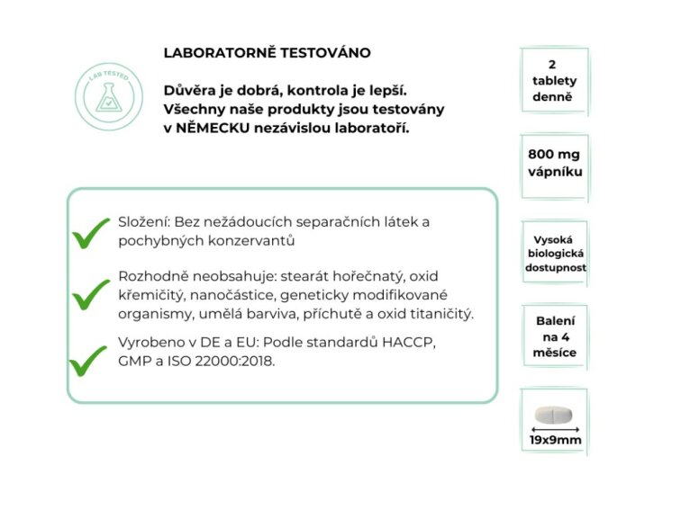 Vit4ever Vápník 800 mg - 240 tablet