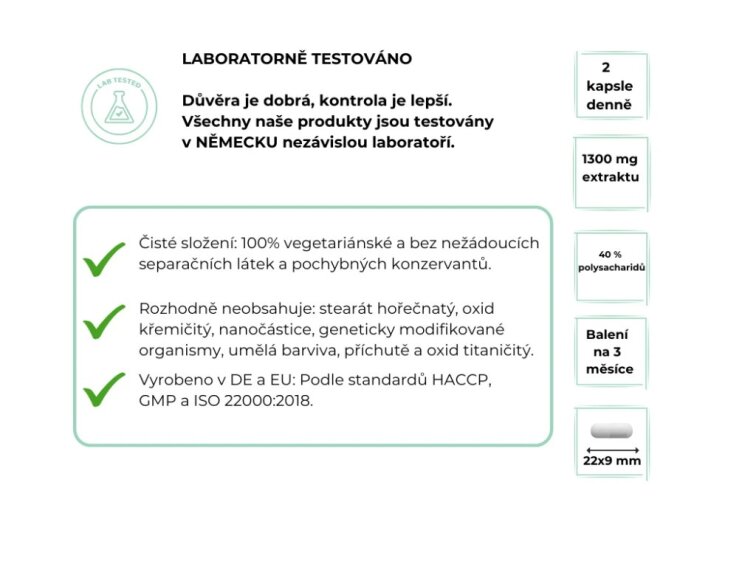 Vit4ever Reishi Intenso extrakt, 650 mg, 270 kapslí