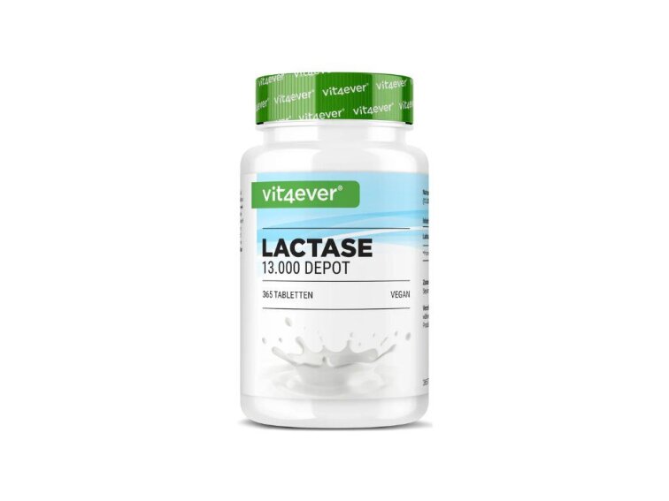 Vit4ever Lactase Depot 13000, Pro intoleranci laktózy a mléka, 120 tablet