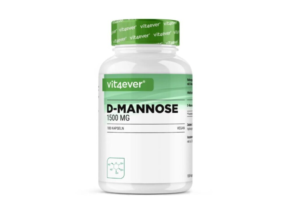 Vit4ever D-mannose 750 mg, Manóza, 180 kapslí