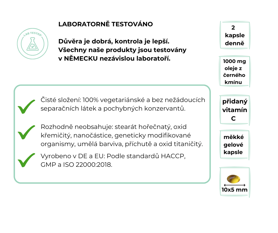 Vit4ever Olej Černý kmín 500 mg, 420 kapslí