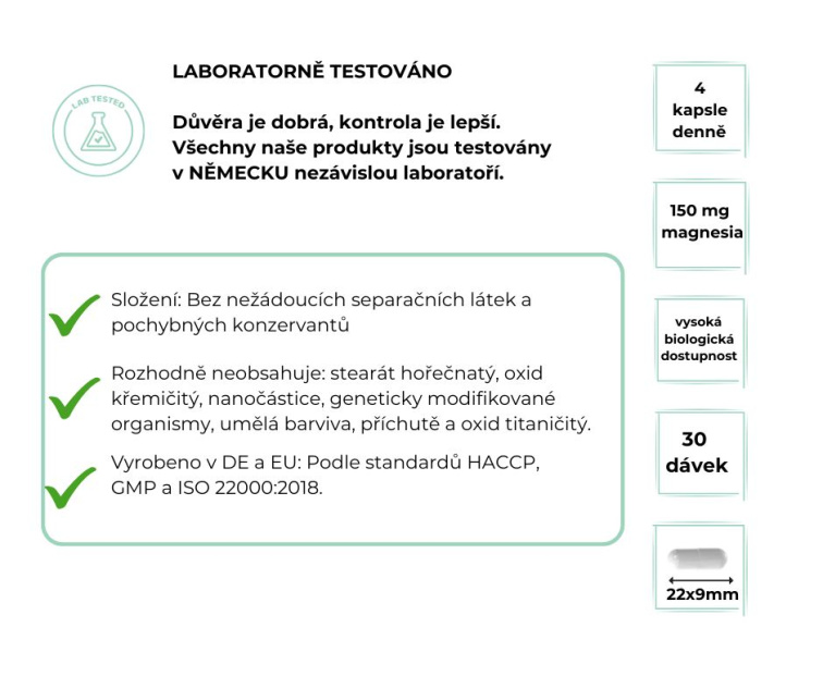 Vit4ever Magtein® Hořčík L-threonát, 120 kapslí