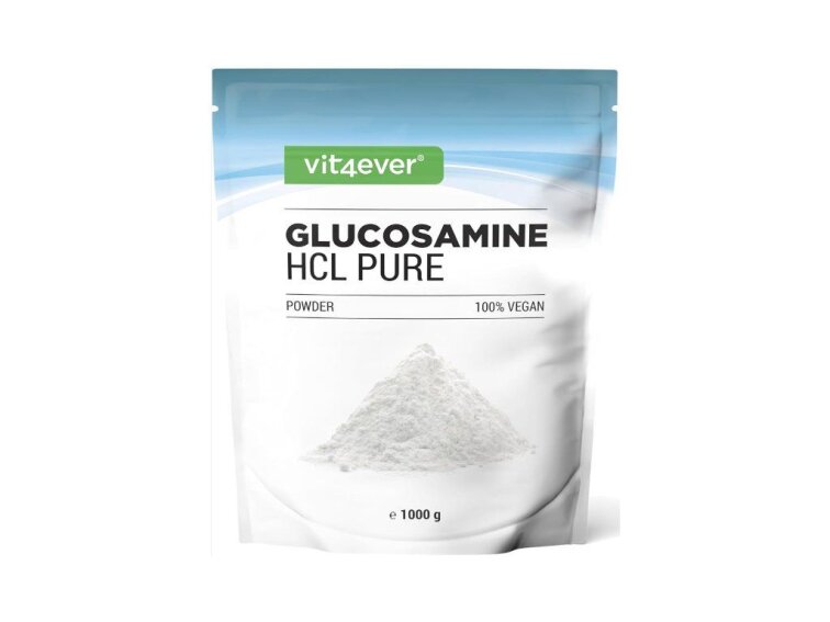 Vit4ever Glukosamin HCL Pure, 1000 g čistého prášku