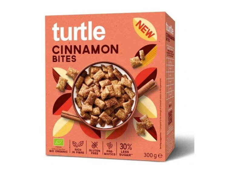Turtle Křupavé skořicové cereálie bez lepku 300 g