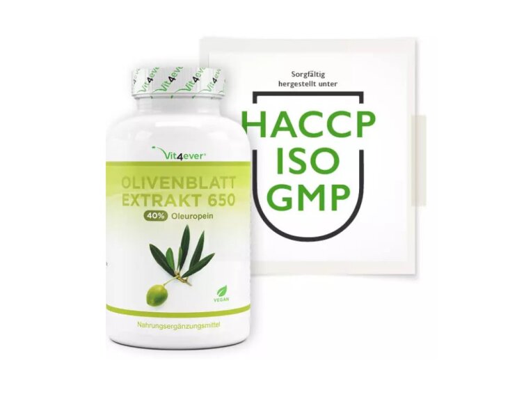 Vit4ever Olivový extrakt - 650 mg, 180 kapslí