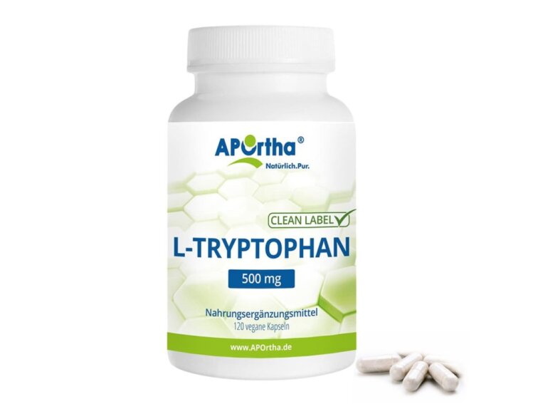 Aportha L-Tryptophan 500 mg, 120 kapslí
