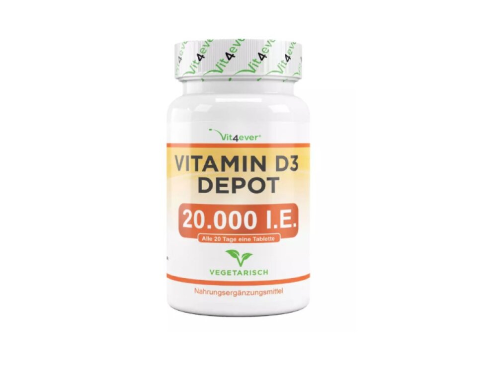 Vit4ever Vitamin D3 Depot 20 000 IU (500 mcg), 240 tabliet