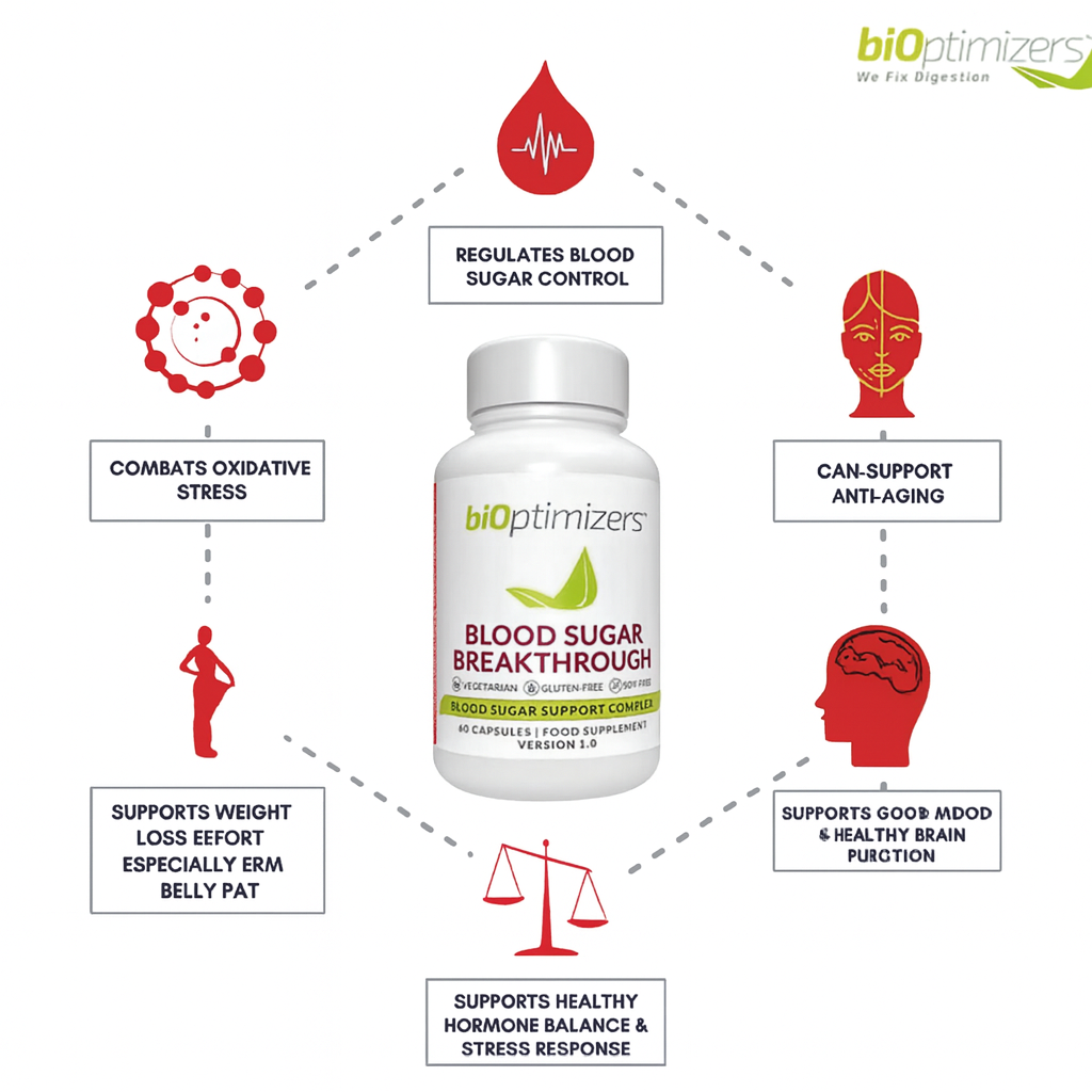 BiOptimizers Berberine Breakthrough – berberin komplex pro podporu zdravé hladiny cukru a metabolismu (60 kapslí)