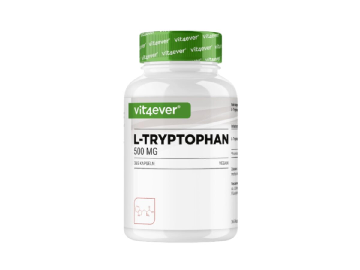 Vit4ever L-Tryptophan 500 mg, Tryptofan 365 kapslí